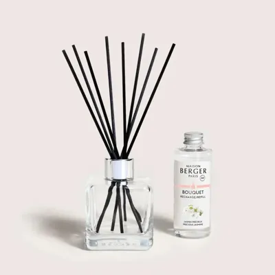 Maison Berger Paris parfumverspreider cube precious jasmine 100 ml