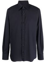 TOM FORD chemise en coton à manches longues - Bleu - thumbnail