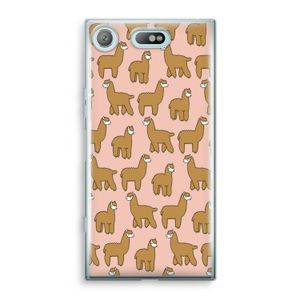 Alpacas: Sony Xperia XZ1 Compact Transparant Hoesje