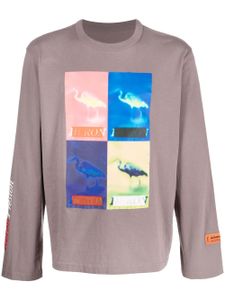 Heron Preston haut à logo imprimé - Gris