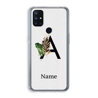 Charcoal Flora: OnePlus Nord N10 5G Transparant Hoesje