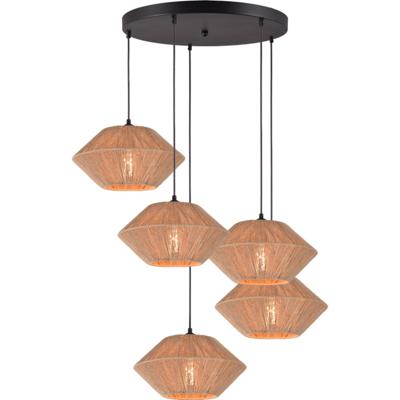 Masterlight Japandig hanglampBicono 5x Ø35cm - 2312-05-50-5-35