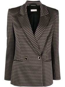 LIU JO blazer croisé à imprimé géométrique - Marron