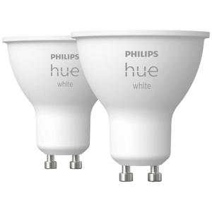 Philips Lighting Hue LED-lamp (2 stuks) 871951434014500 Energielabel: F (A - G) Hue White GU10 Doppelpack 2x400lm GU10 10.4 W Warmwit Energielabel: F (A - G)