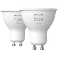 Philips Lighting Hue LED-lamp (2 stuks) 871951434014500 Energielabel: F (A - G) Hue White GU10 Doppelpack 2x400lm GU10 10.4 W Warmwit Energielabel: F (A - G) - thumbnail