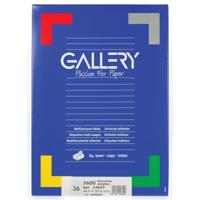 Gallery witte etiketten ft 48,9 x 29,6 mm (b x h), rechte hoeken, doos van 3.600 etiketten