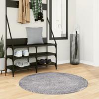 VidaXL Vloerkleed pamplona shaggy hoogpolig modern ø 100 cm blauw