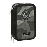 Schooletui met Accessoires Safta Stone Zwart 12.5 x 19.5 x 5.5 cm 36 Onderdelen