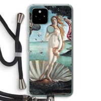 Birth Of Venus: Pixel 5 Transparant Hoesje met koord