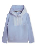 BOSS Kidswear hoodie à col zippé - Bleu - thumbnail