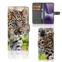 OnePlus 8T | Telefoonhoesje | Met pasjeshouder | Baby Luipaard OnePlus 8T | Telefoonhoesje | Met pasjeshouder | Baby Luipaard