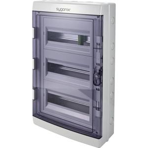 Sygonix SY-6696062 Kleine verdeelkast Opbouw (op muur) Aantal groepen: 36 Aantal rijen: 3 Inhoud: 1 stuk(s)