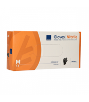 Abena poedervrije nitrile handschoenen maat medium 100 stuks zwart