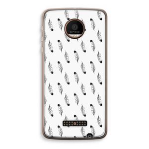 Pluimen: Motorola Moto Z Force Transparant Hoesje