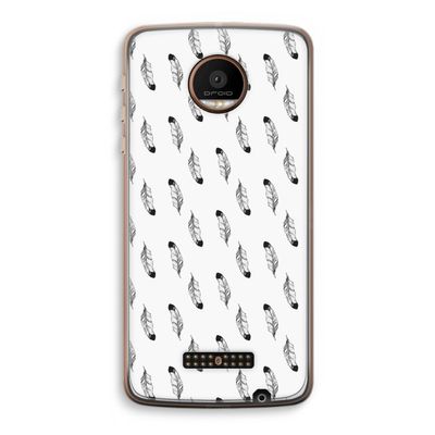 Pluimen: Motorola Moto Z Force Transparant Hoesje