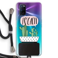 I love cacti: Oppo A72 Transparant Hoesje met koord