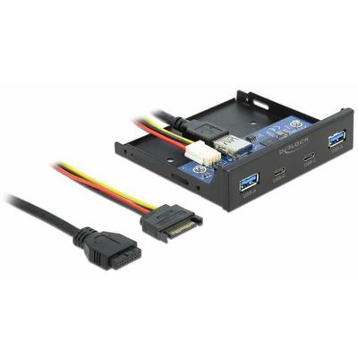 3.5" USB 3.2 Front Paneel 2x USB-C + 2x USB-A Voorpaneel