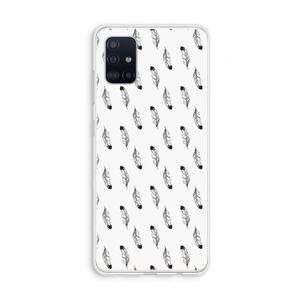 Pluimen: Galaxy A51 4G Transparant Hoesje