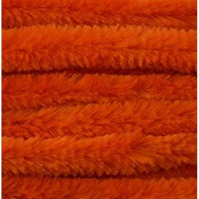 Chenille draad - 50x - oranje - 14 mm x 50 cm - hobby/knutsel materialen