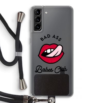 Badass Babes Club: Samsung Galaxy S21 Plus Transparant Hoesje met koord