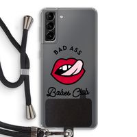 Badass Babes Club: Samsung Galaxy S21 Plus Transparant Hoesje met koord