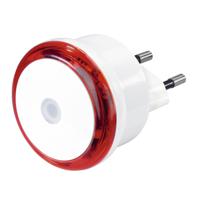 Hama Led-nachtlampje Basic Met Stekker Schemersensor Energiebesp. Rood - thumbnail