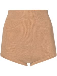 Cashmere In Love short Felix à taille haute - Marron