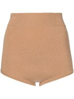 Cashmere In Love short Felix à taille haute - Marron