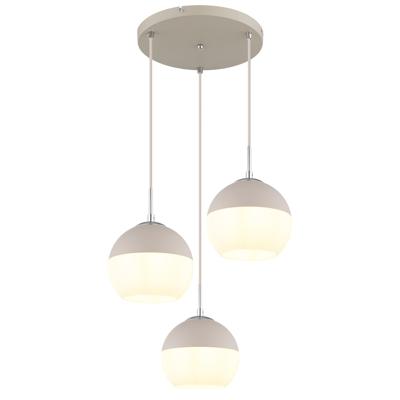 Globo 3-lichts hanglampRagusa rond zand bruin - 15999-3HR