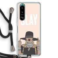 Slay All Day: Sony Xperia 5 III Transparant Hoesje met koord