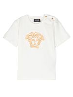 Versace Kids t-shirt à motif Medusa Head brodé - Blanc