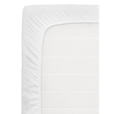 Topper Hoeslaken Molton katoen - wit - 160x200 cm - Leen Bakker