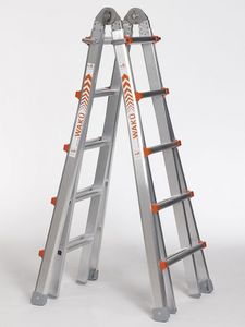 Waku Professionele telescopische vouwladder 4x5 treden Waku - 1413800102