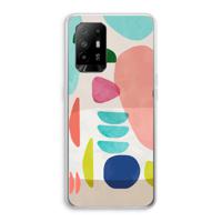 Bold Rounded Shapes: Oppo A95 5G Transparant Hoesje