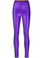 Versace Jeans Couture legging à taille à logo - Violet - thumbnail