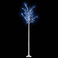 vidaXL Kerstboom wilg met 200 blauwe LED's binnen en buiten 2,2 m - thumbnail