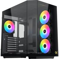 PC-behuizing - XIGMATEK - CUBI II - Cube - E-ATX - Gehard glas - ARGB - Zwart