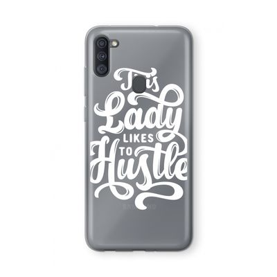 Hustle Lady: Samsung Galaxy A11 Transparant Hoesje