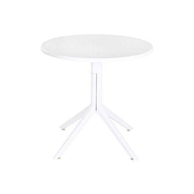 Eettafel Home ESPRIT Wit Metaal Polypropyleen 80 x 80 x 75 cm