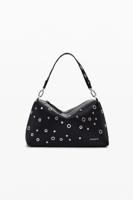 Handtas met studs - BLACK - U