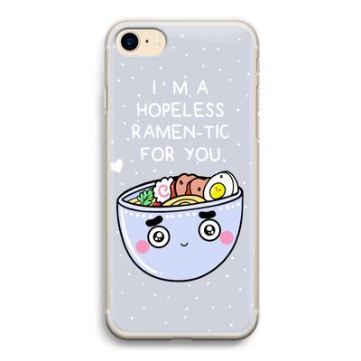 I'm A Hopeless Ramen-Tic For You: iPhone 7 Transparant Hoesje