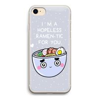 I'm A Hopeless Ramen-Tic For You: iPhone 7 Transparant Hoesje