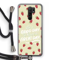 Don't forget to have a great day: Xiaomi Redmi 9 Transparant Hoesje met koord