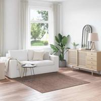 Antislip Shaggy Tapijt Bruin 160 x 160 cm PP