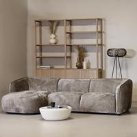 Chaise Longue Bank Lille 3-zits Links Taupe - Giga Meubel - thumbnail