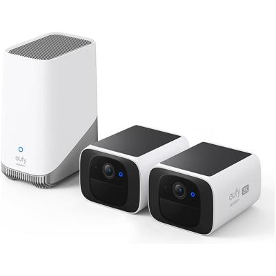 Eufy SoloCam S220 (2-pack) + HomeBase 3 IP-camera Wit Eufy SoloCam S220 (2-pack) + HomeBase 3 IP-camera Wit