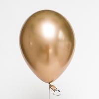 50 stuks 12 inch glanzend metalen parel latex ballonnen metallic kleur opblaasbare Air Ball Birthday Party Decor (goud)