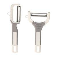 DID Schilmesjes/Dunschillers - set van 2x stuks - grijs/wit - kunststof