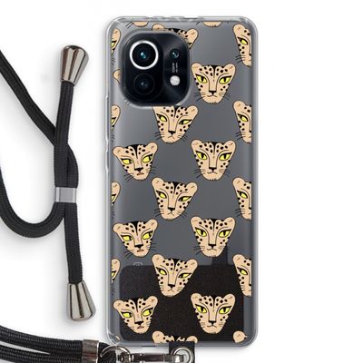 Tijger: Xiaomi Mi 11 Transparant Hoesje met koord