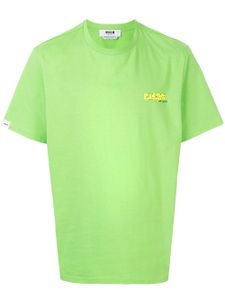 MSGM t-shirt à logo imprimé - Vert